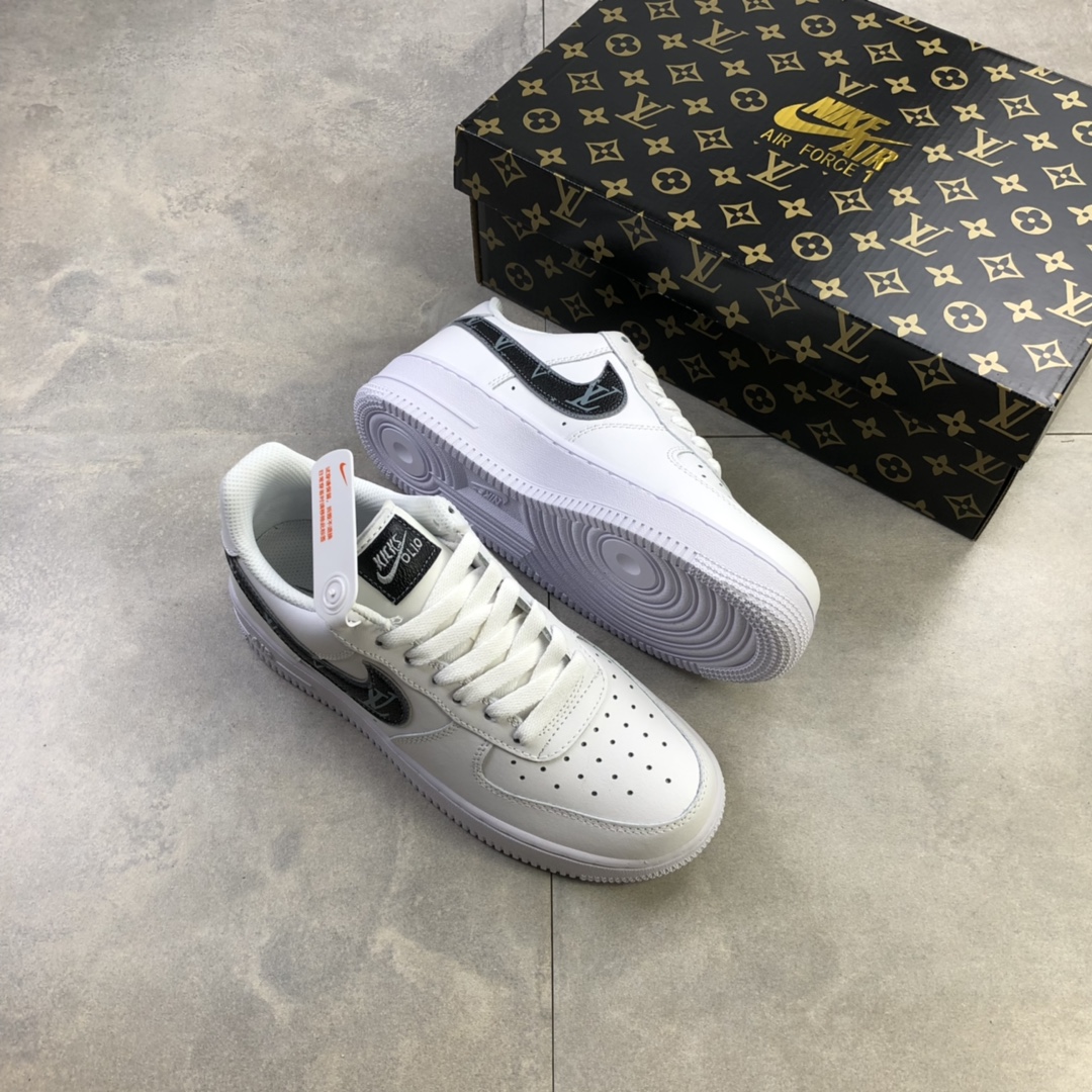 180 耐克 Nike Air Force 1 Low x Louis Vuitton 路易威登联名印花 AR7719-101
