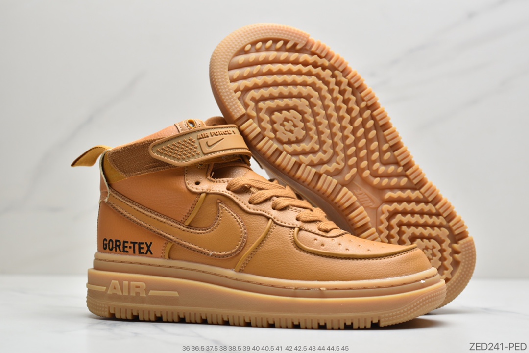 260 公司级耐克Nike Air Force 1 Gore-Tex Boot“ Wheat”整双鞋采用小麦色主打CT2815-200