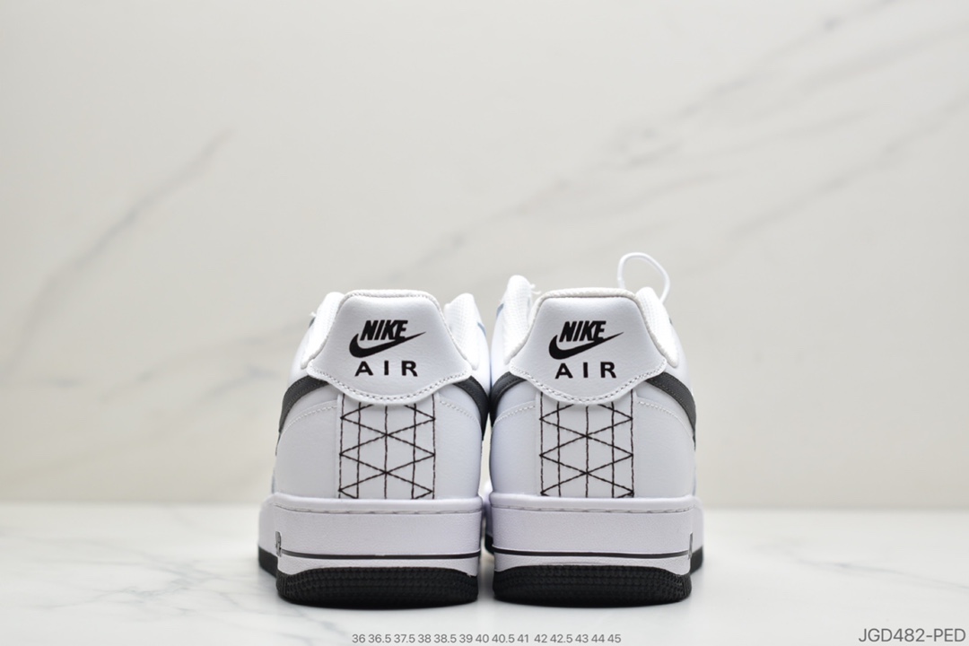 180 公司级耐克 Nike Air Force 1 '07 Low in White and Grey 空军一号低帮休闲运动板鞋DD7113-100