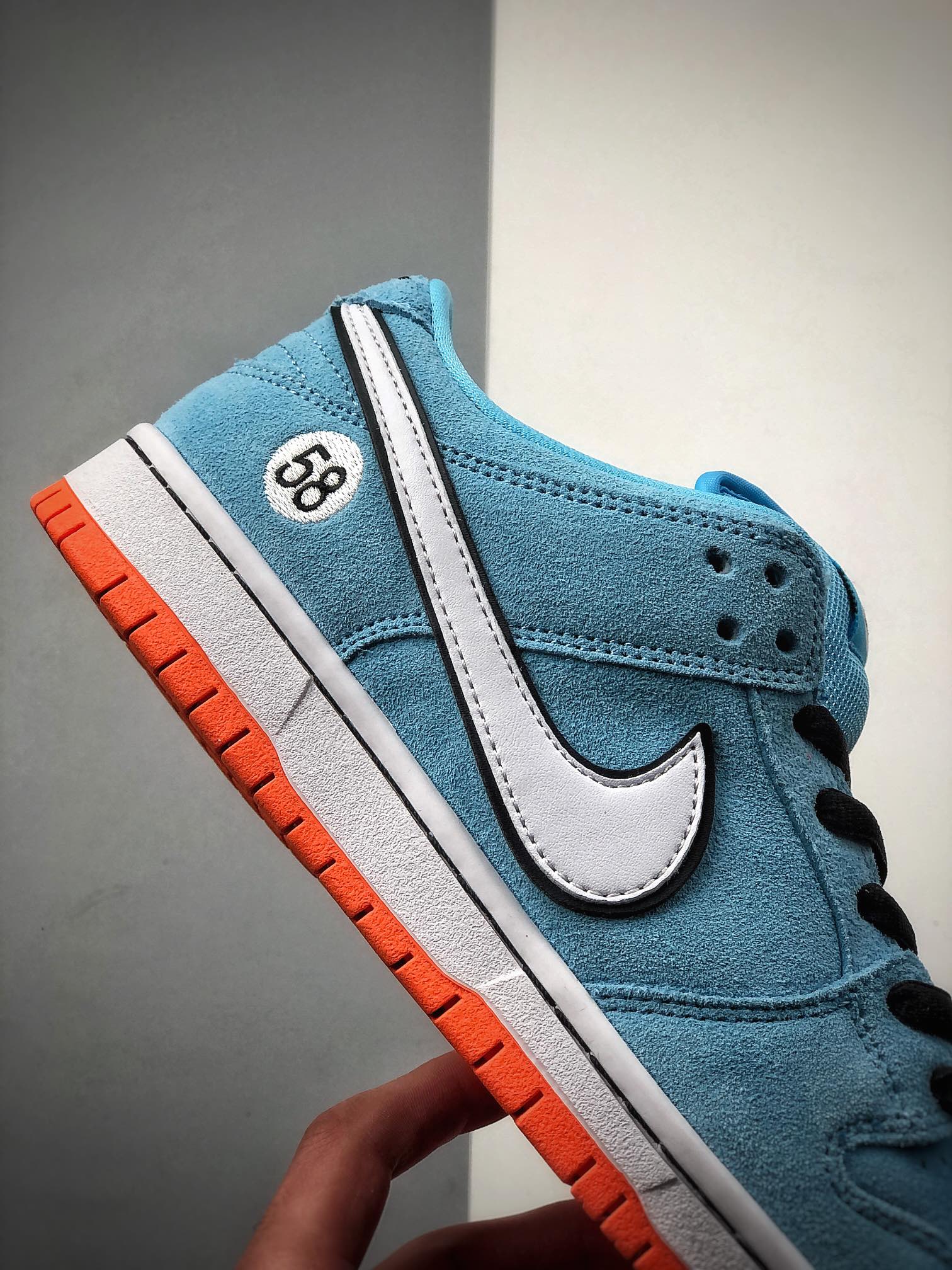 280  WE CLUB 58 x NK SB Dunk Low Pro”Club 58 Gulf”扣篮系列低帮休闲运动滑板板鞋BQ6817-401