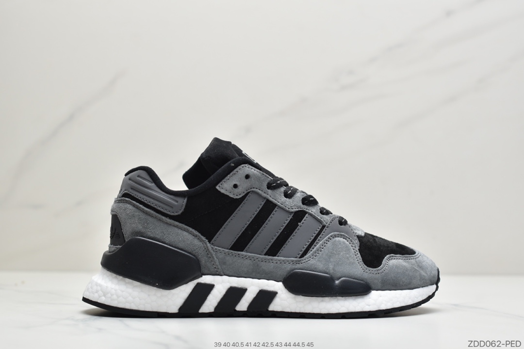 220 公司级阿迪达斯Adidas Zx 930 x Eqt 全掌Boost爆米花三叶草复古跑鞋  G26755