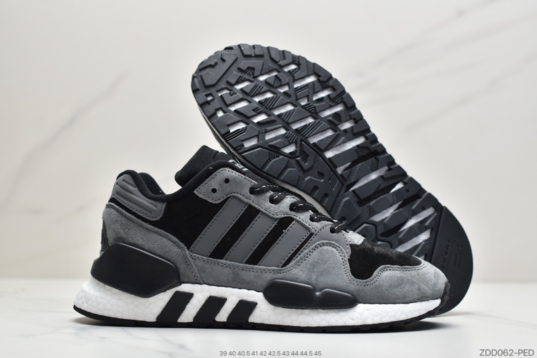 220 公司级阿迪达斯Adidas Zx 930 x Eqt 全掌Boost爆米花三叶草复古跑鞋  G26755