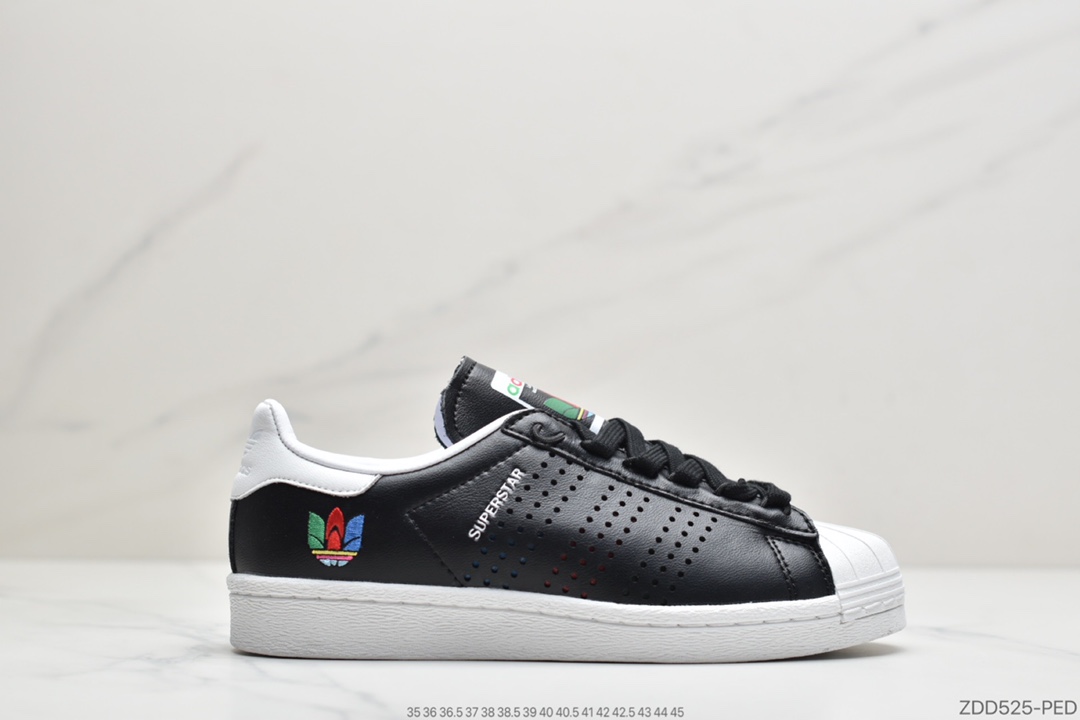 220 公司级阿迪达斯adidas三叶草SUPERSTAR男女经典运动鞋FW5387 FW5388