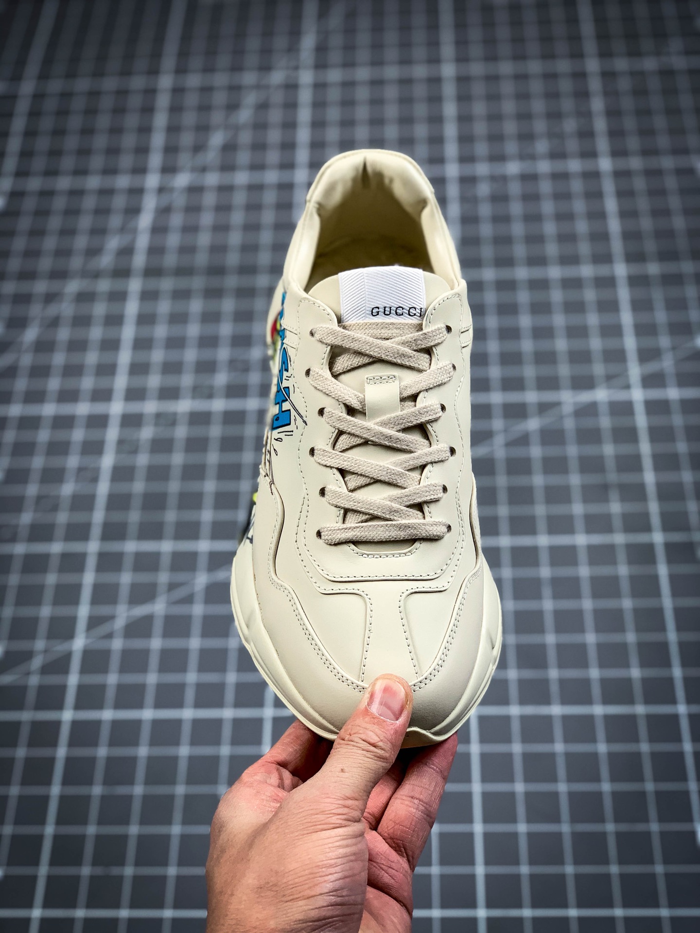 500 纯原 古驰 老爹鞋 唐老鸭 Gucci Rhyton Vintage Trainer Sneaker 充正版本