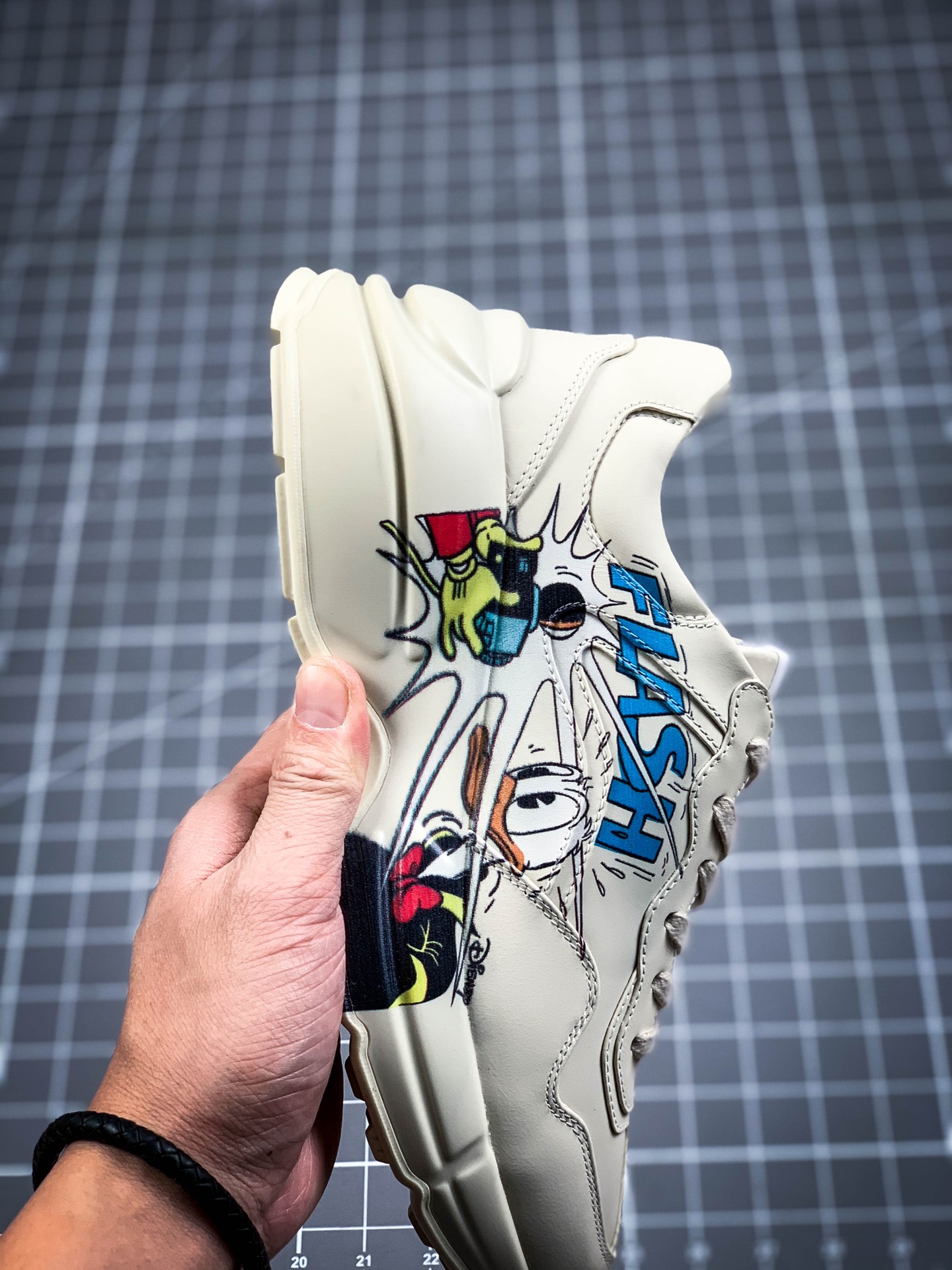 500 纯原 古驰 老爹鞋 唐老鸭 Gucci Rhyton Vintage Trainer Sneaker 充正版本