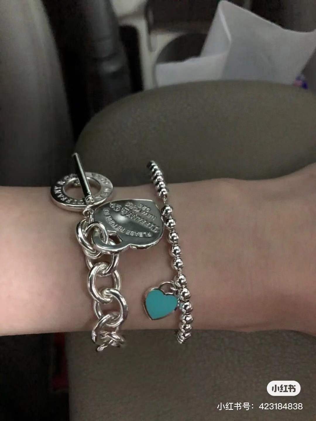 Tiffany & Co. Tiffany&Co.蒂芙尼心牌针扣手链