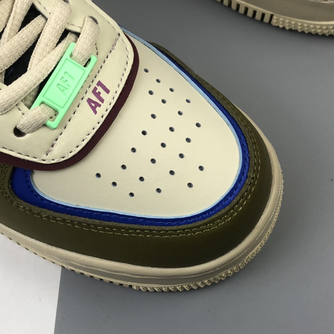 240 Nk Air Force 1 Shadow 空军一号加绒 马卡龙卡其灰轻量增高低帮百搭板鞋 CT1985-500