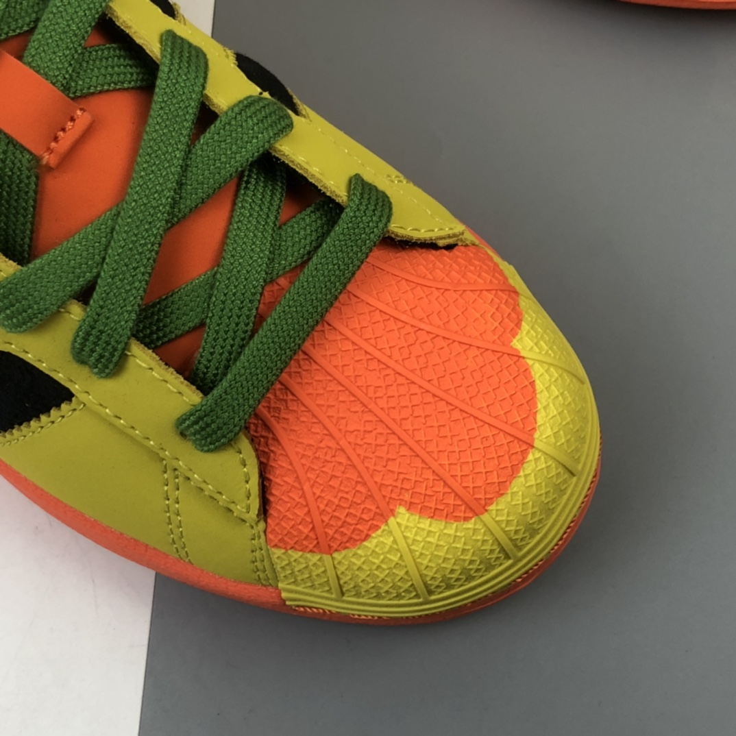 220 Adaias Melting Sadness x Adidas Originals Superstar贝壳头经典百搭休闲运动板鞋“小蜜蜂”FZ5254