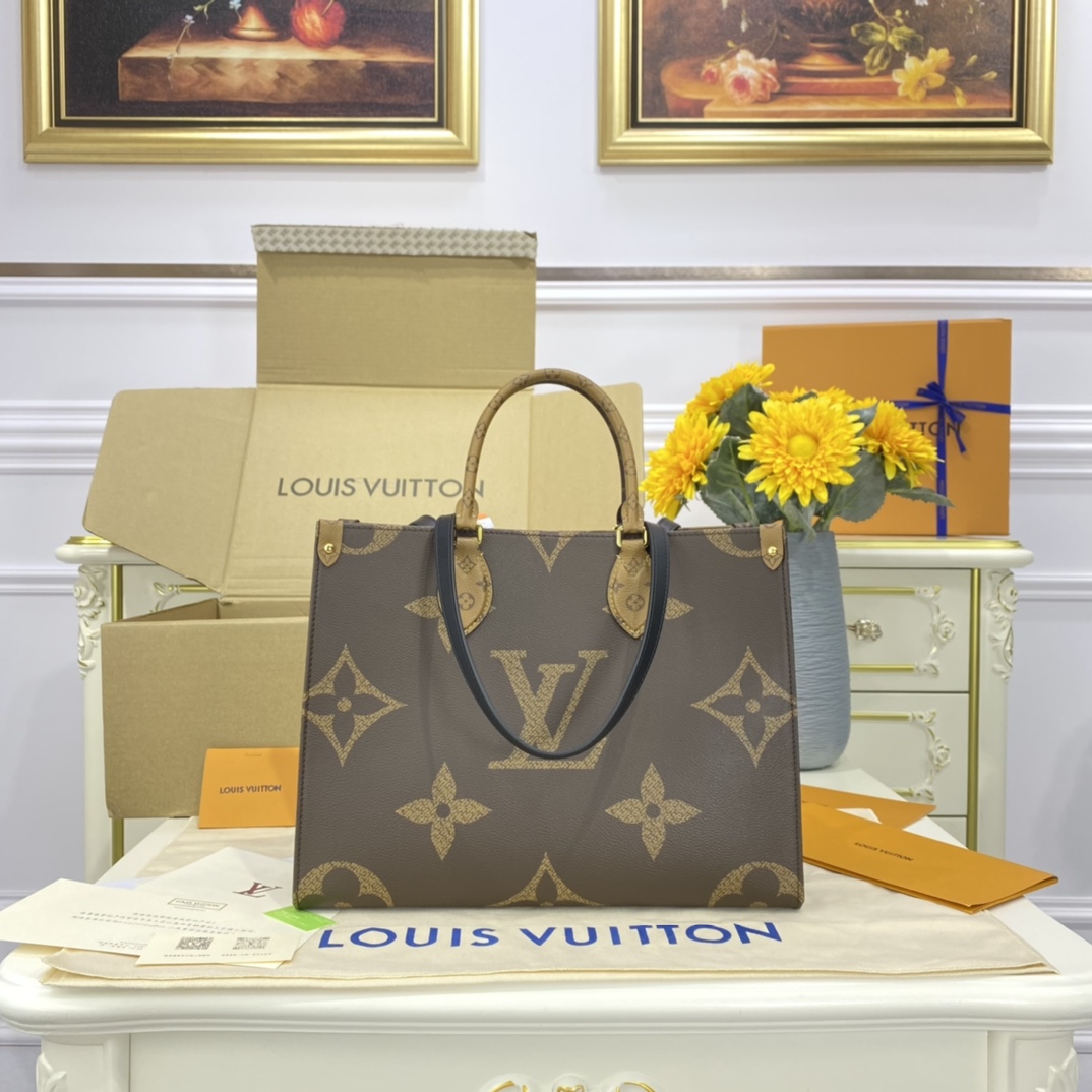 Louis Vuitton LV Onthego Handbags Tote Bags Canvas M45321