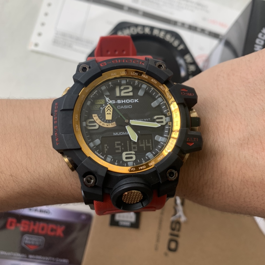 Casio envío incluido, Gran Rey del Barro No.9 negro, rojo y dorado, fotos reales