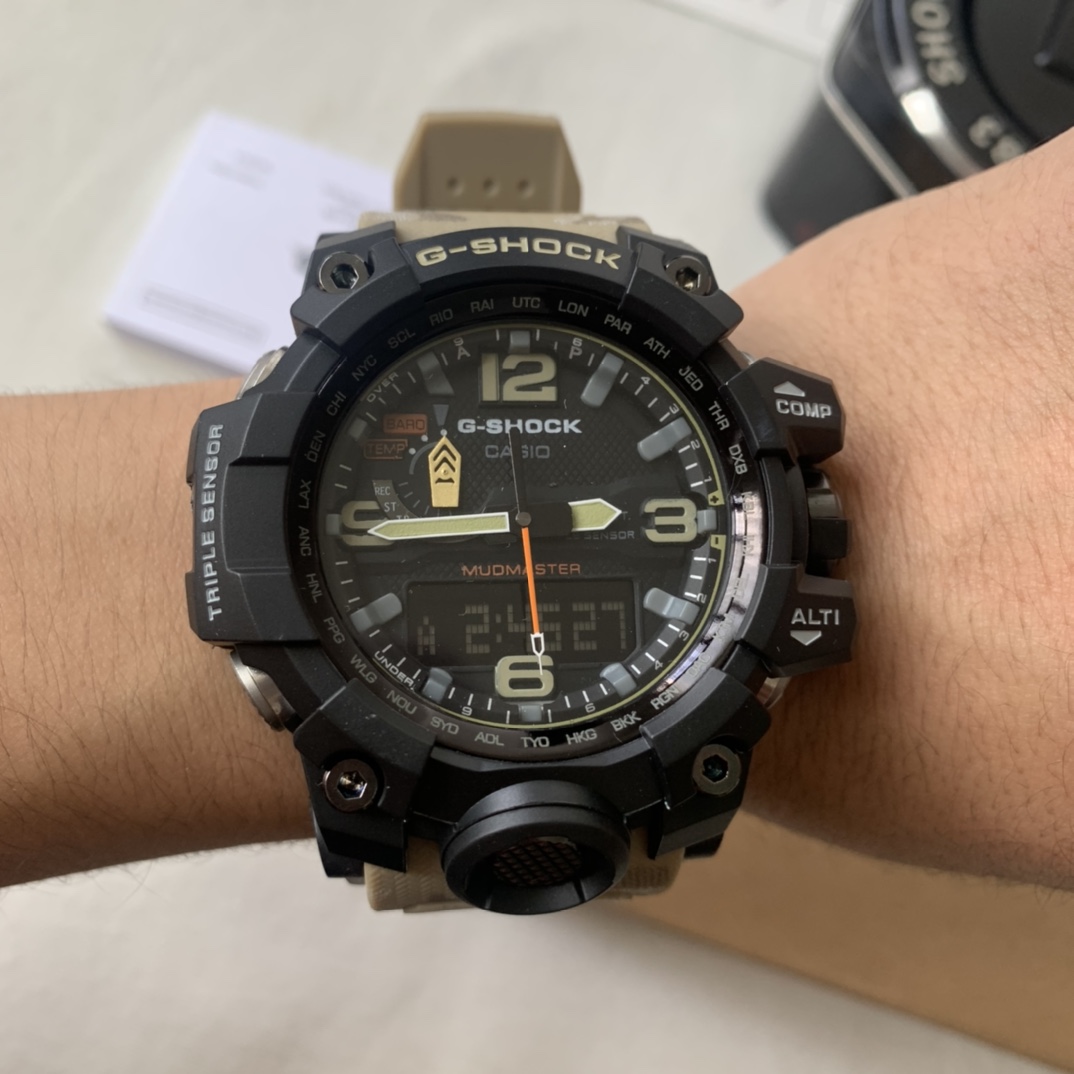 Casio envío incluido, Gran Rey del Barro No.8 gris camuflaje, fotos reales