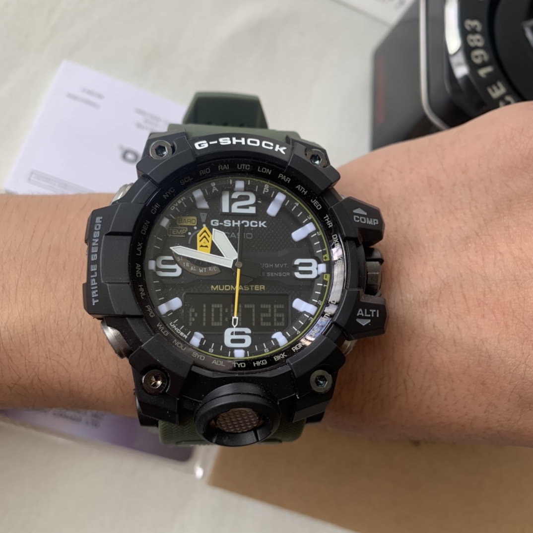 Casio envío incluido, Gran Rey del Barro No.7 verde militar, fotos reales