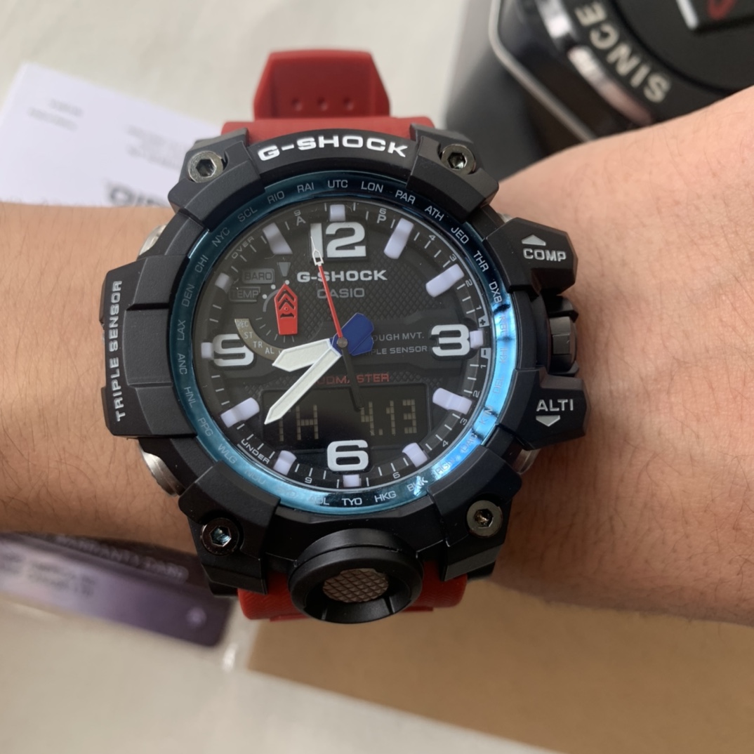 Casio envío incluido, Gran Rey del Barro No.6 rojo, negro y azul, fotos reales