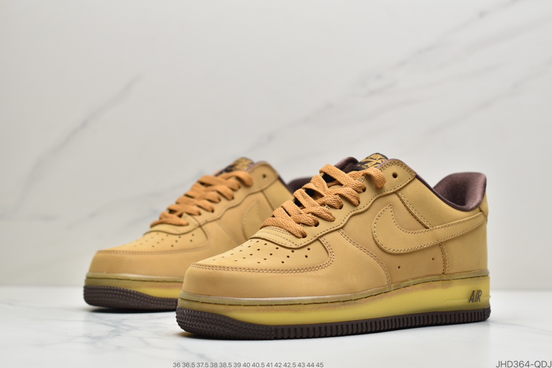 190 全新耐克Nike Air Force 1 CO.JP Retro SP”Wheat Mocha”空军一号低帮经典百搭休闲运动板鞋“麦黄摩卡半透明”DC7504-700