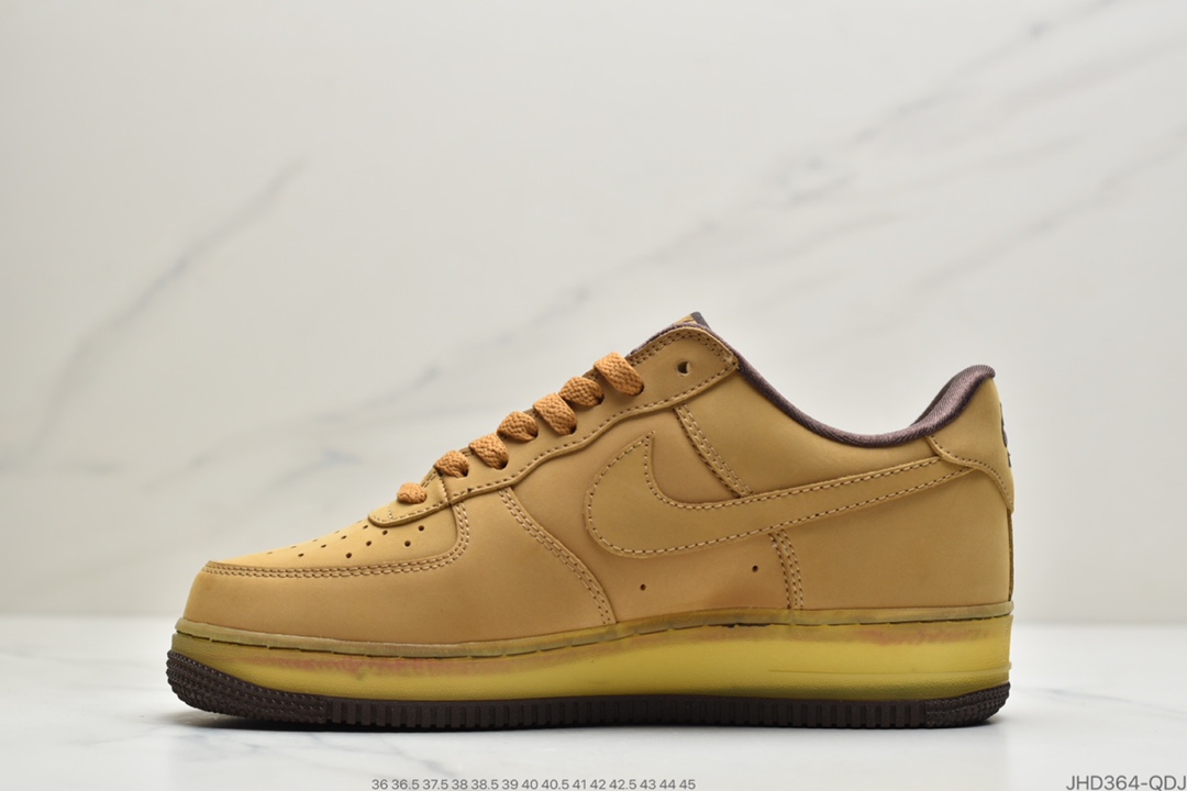 190 全新耐克Nike Air Force 1 CO.JP Retro SP”Wheat Mocha”空军一号低帮经典百搭休闲运动板鞋“麦黄摩卡半透明”DC7504-700