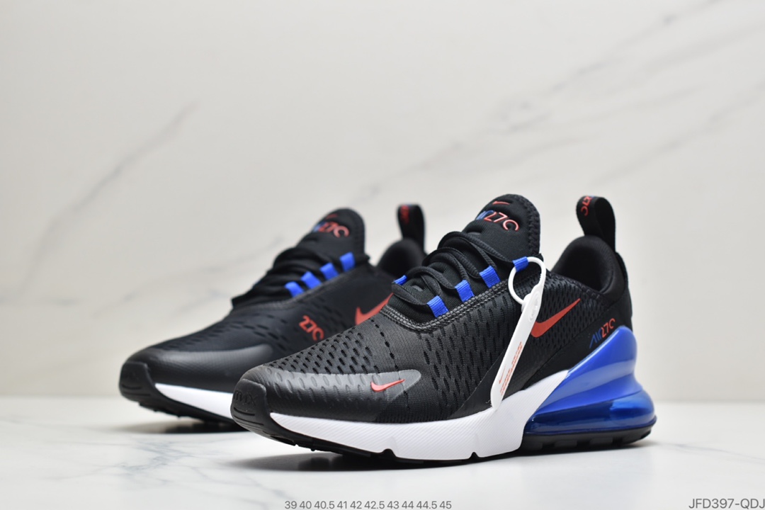 170 公司级 耐克 Nike Max 270 Flyknit 原标原盒飞线针织网面透气半掌气垫跑鞋DC0957-001