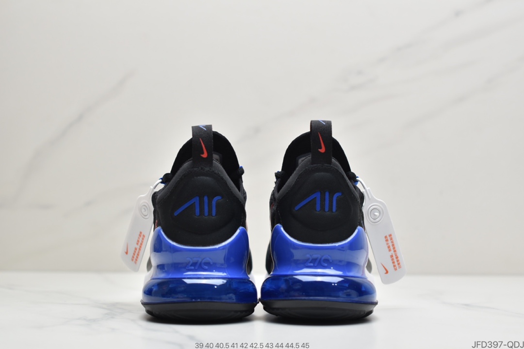 170 公司级 耐克 Nike Max 270 Flyknit 原标原盒飞线针织网面透气半掌气垫跑鞋DC0957-001