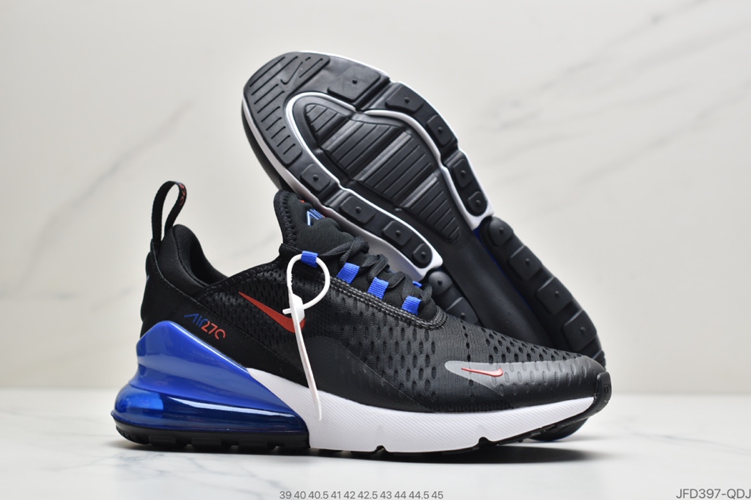 170 公司级 耐克 Nike Max 270 Flyknit 原标原盒飞线针织网面透气半掌气垫跑鞋DC0957-001