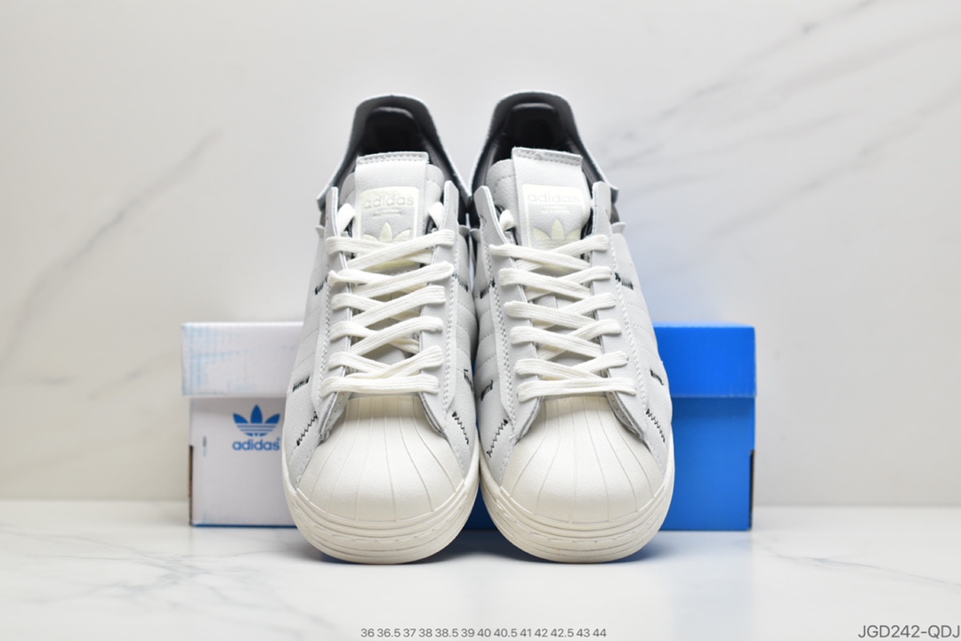 180 公司级Adidas Original Superstar WS2阿迪达斯 解构 灰黑白 贝壳头板鞋50周年限定系列 FV3023 FV3024