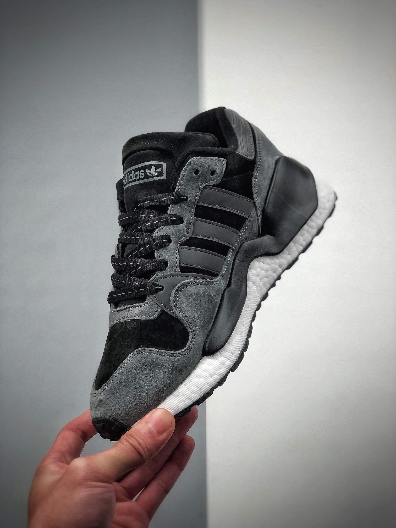 220  2020秋冬新品，阿迪达斯Adidas Originals ZX930 x EQT 灰黑 联乘街头休闲运动慢跑鞋G26755