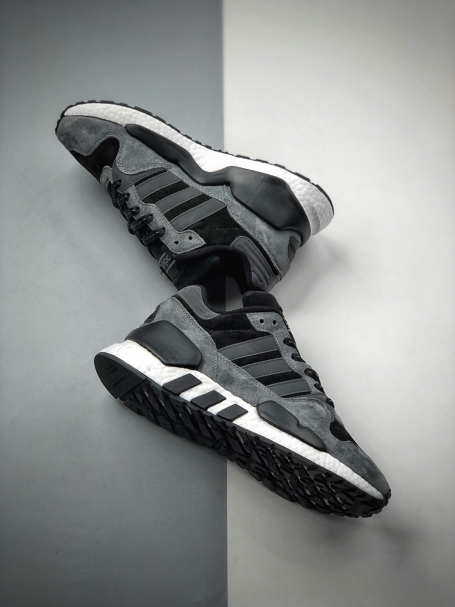 220  2020秋冬新品，阿迪达斯Adidas Originals ZX930 x EQT 灰黑 联乘街头休闲运动慢跑鞋G26755
