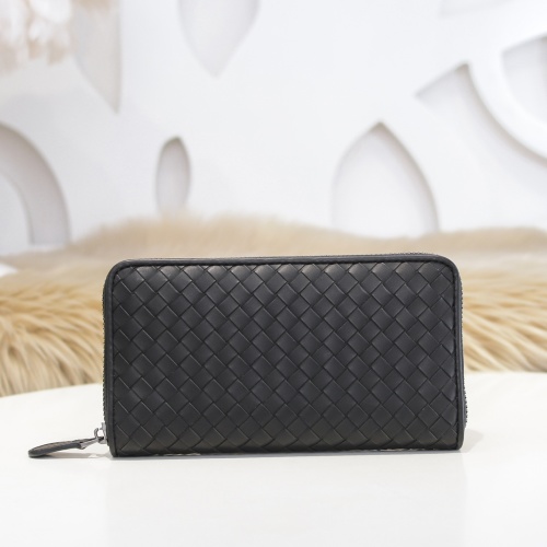 Bottega Veneta Men's Woven Leather Zip Around Wallet - Classic Design 1 Bottega Veneta Men's Woven Leather Zip Around Wallet - Classic Design