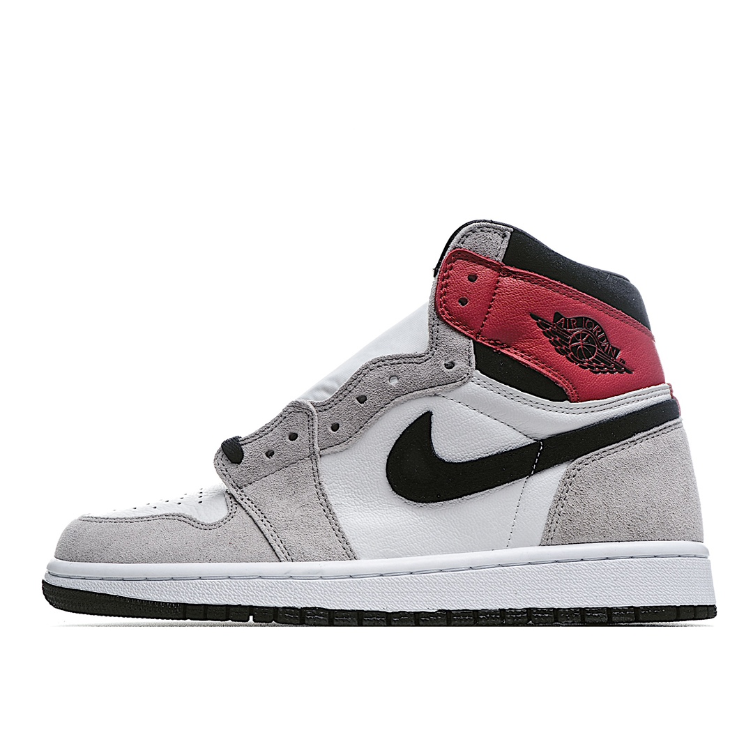H0 头层 Air Jordan 1 Retro High 乔1 AJ1高帮运动板鞋 烟灰555088-126 原鞋开版 独家私模 正确版型 市售认可度较高 区分低价真标