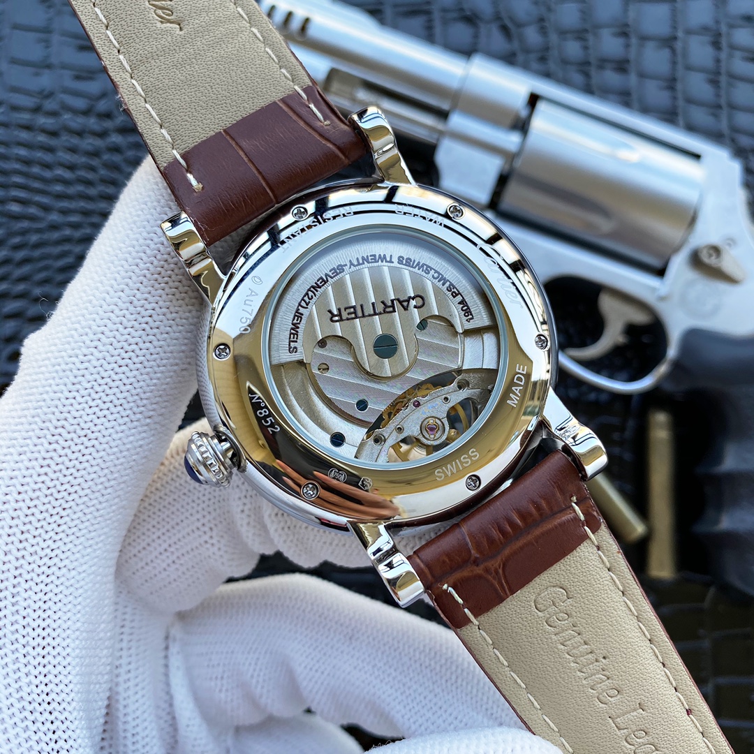 カーディア 2針飛輪男士腕表 全自動機械式