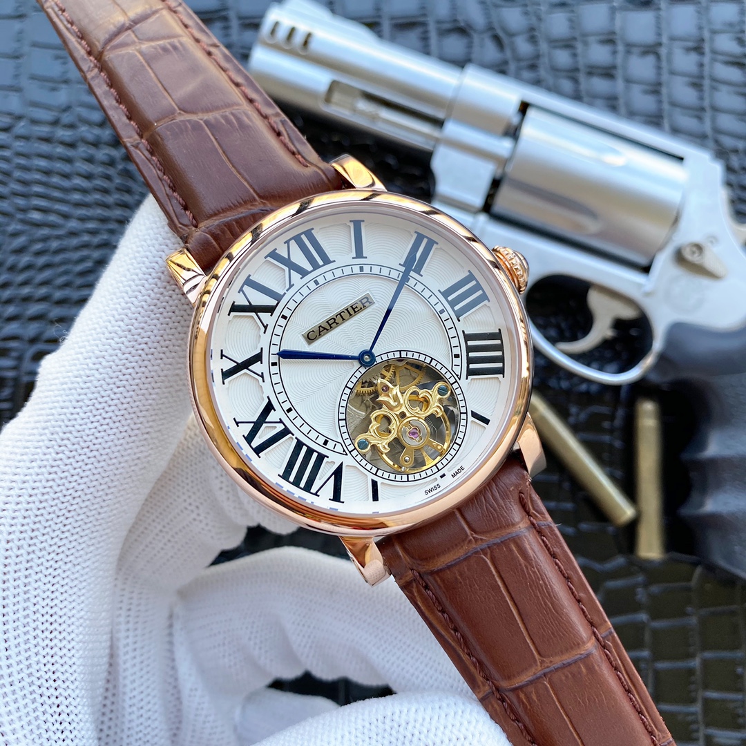 カーディア 2針飛輪男士腕表 全自動機械式