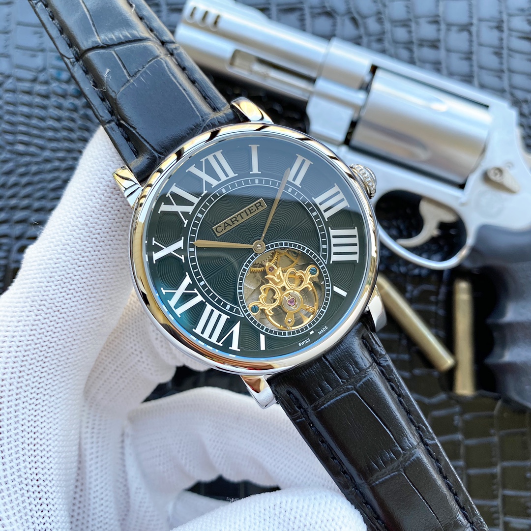 カーディア 2針飛輪男士腕表 全自動機械式