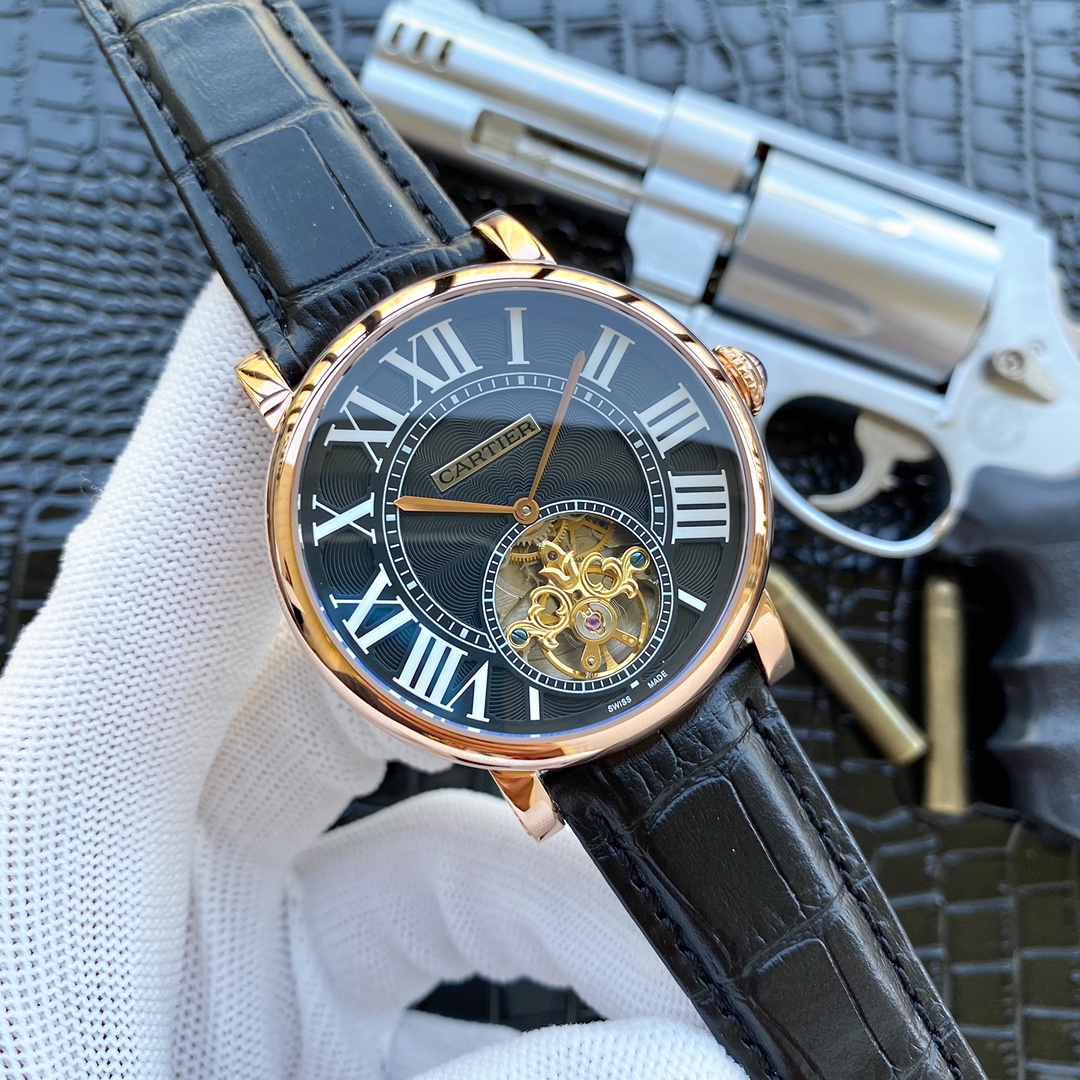 カーディア 2針飛輪男士腕表 全自動機械式