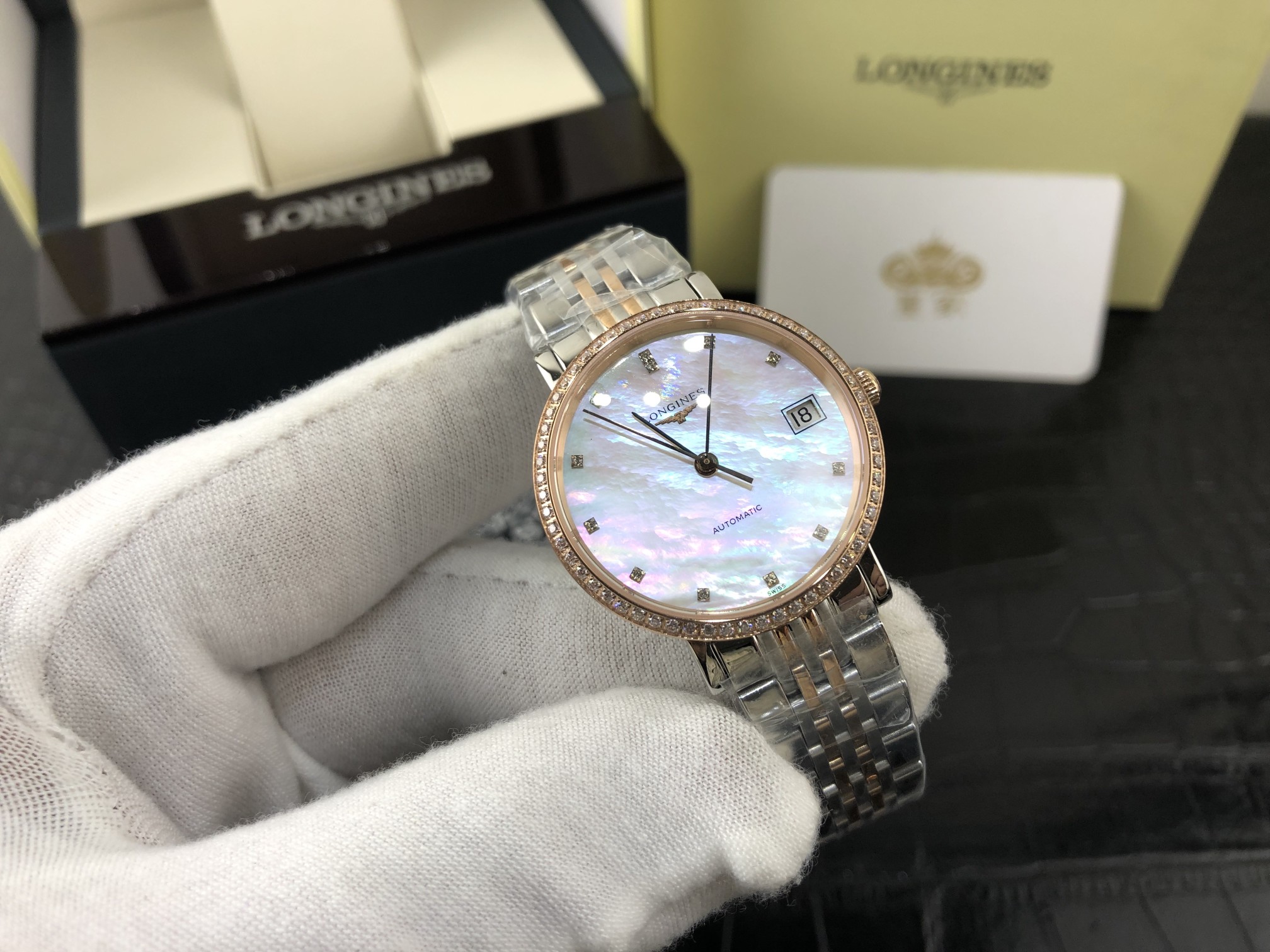 Longines 皇家 浪琴博雅系列贝壳表盘女表