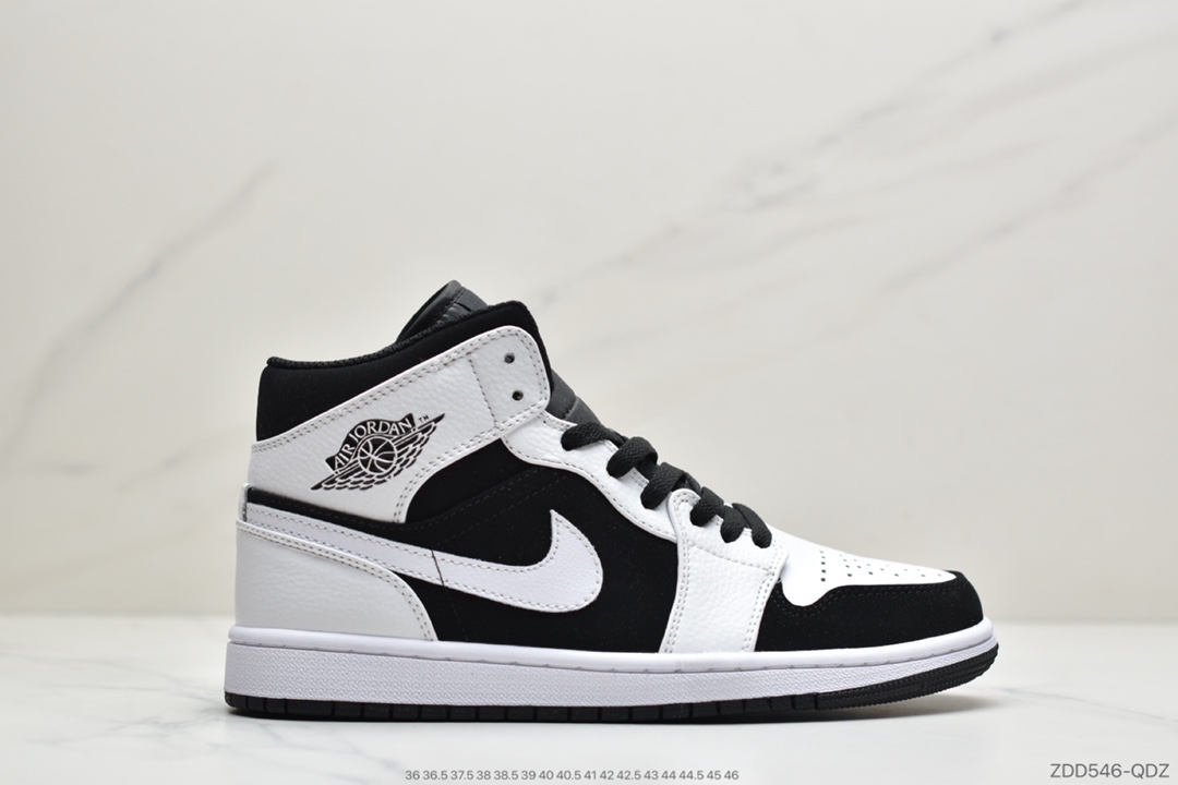240 公司级乔丹中帮 AJ1  红蓝色刺绣 Air Jordan 1 Mid 蓝幻勾彩色刺绣852542-146