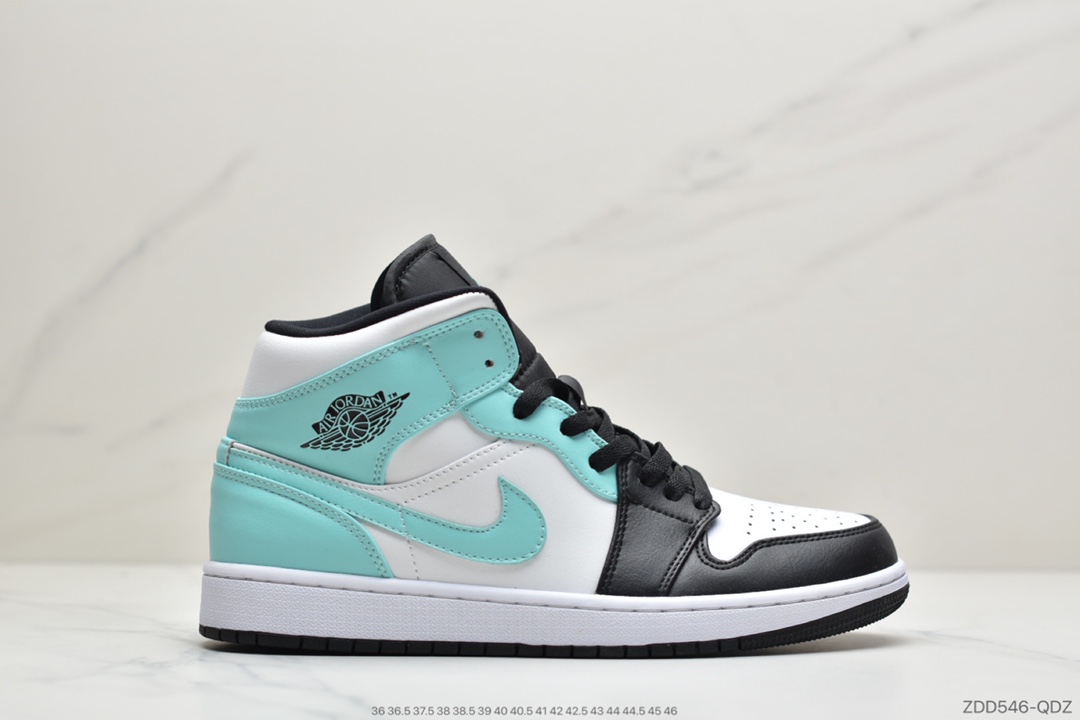 240 公司级乔丹中帮 AJ1  红蓝色刺绣 Air Jordan 1 Mid 蓝幻勾彩色刺绣852542-146