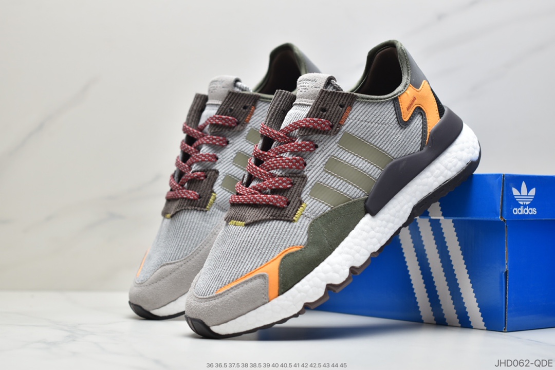 190 公司级Adidas 阿迪达斯 Nite Jogger Boost 夜行者 爆米花大底复古跑鞋 FZ1959