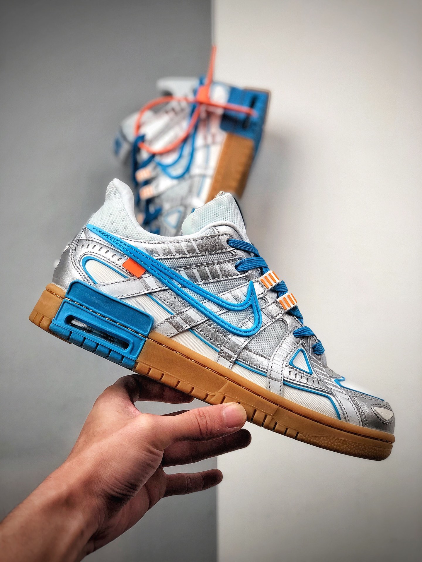 280  OW x NK Air Rubber Dunk “University Blue” 联名北卡蓝 欧洲限定CU6015-100