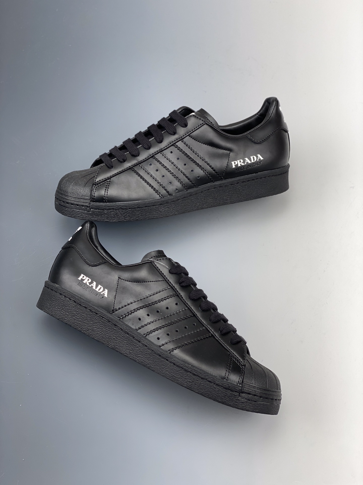 190   Prada x adidas Originals Superstar 80s”White/Black”贝壳头经典百搭休闲运动板鞋 FW6679