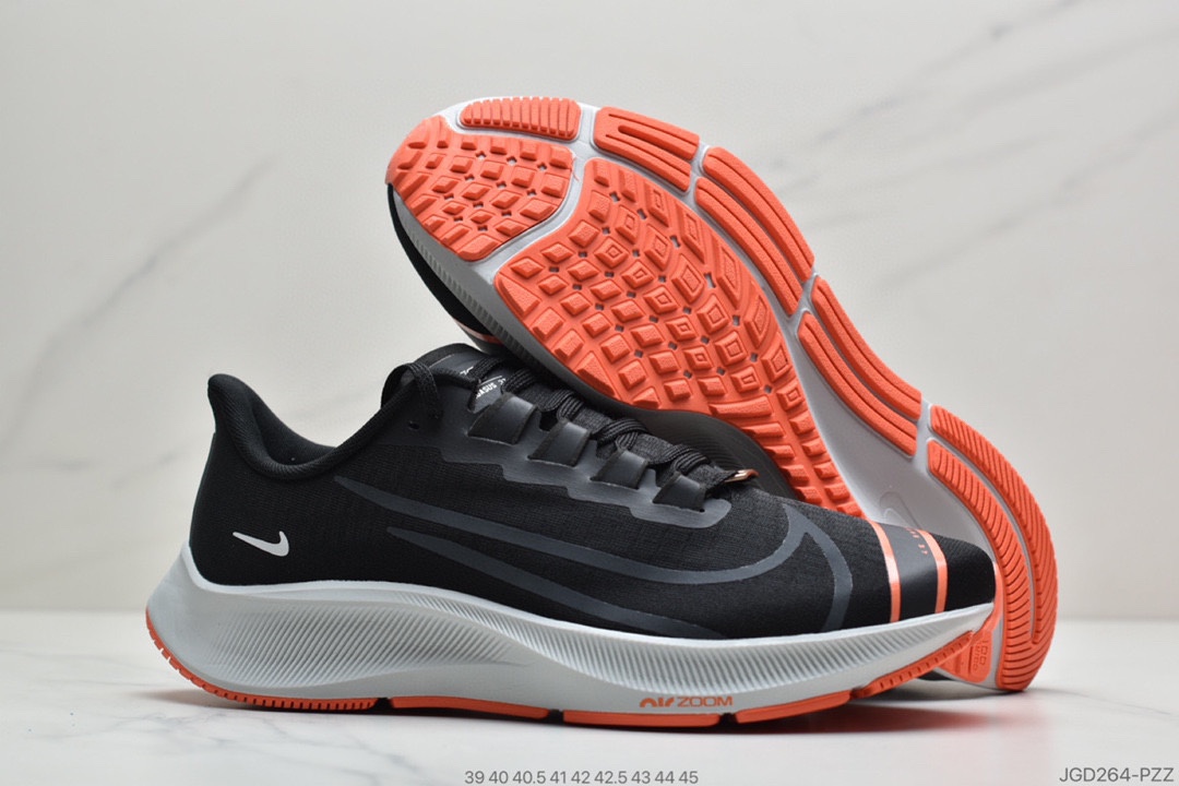 180 公司级耐克Nike Air ZM Pegasus 37  登月37代v2“彩虹”透气缓震疾速跑鞋BQ9647-10