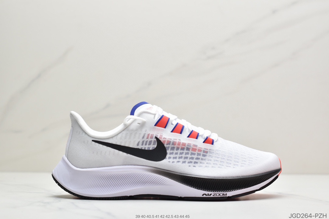 180 公司级耐克Nike Air ZM Pegasus 37  登月37代v2“彩虹”透气缓震疾速跑鞋BQ9647-10