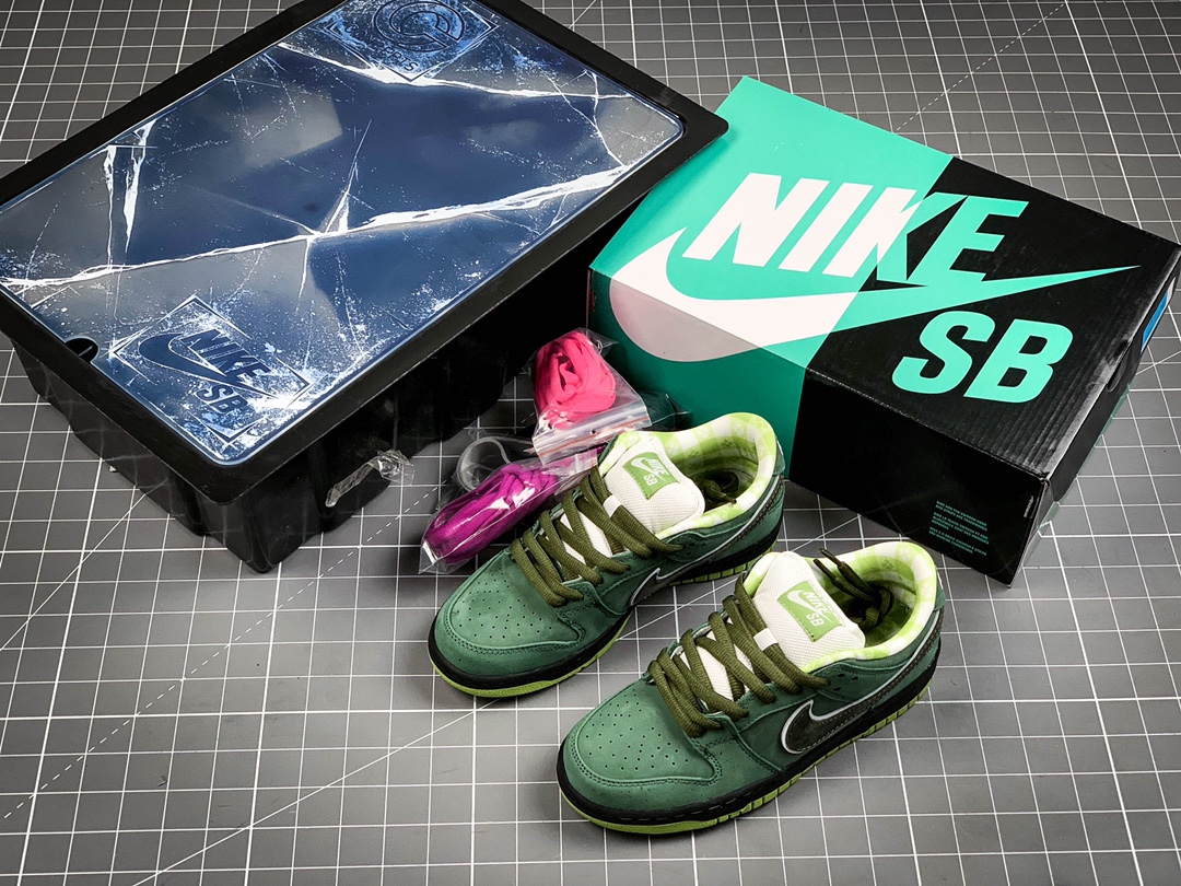 360 纯原 Concepts x NK SB Dunk Low “Green Lobster” 绿龙虾  BV1310