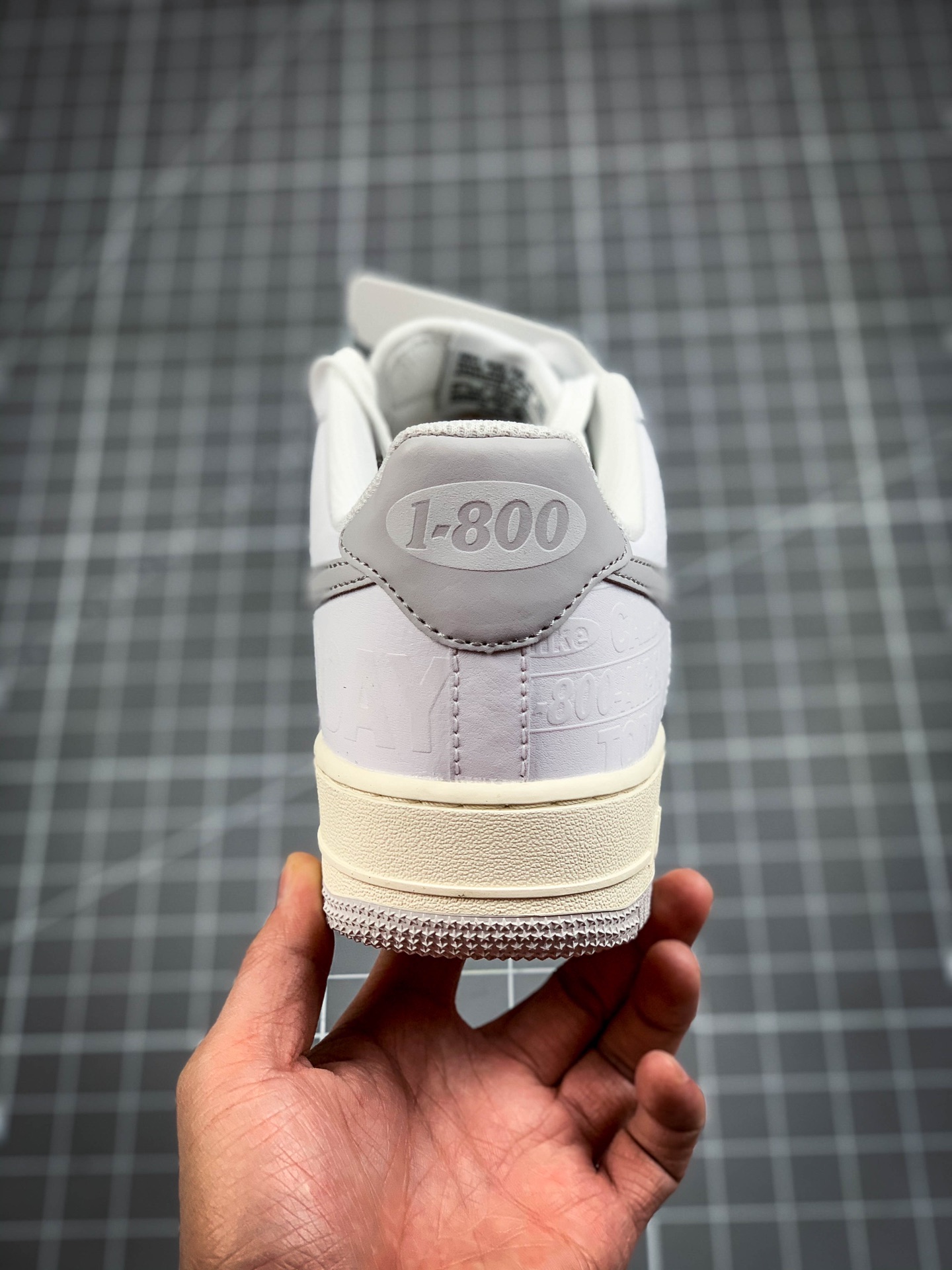 220 公司级 Nike Air Force 1 '07 Premium ”Toll Free”白灰CJ1631- 100