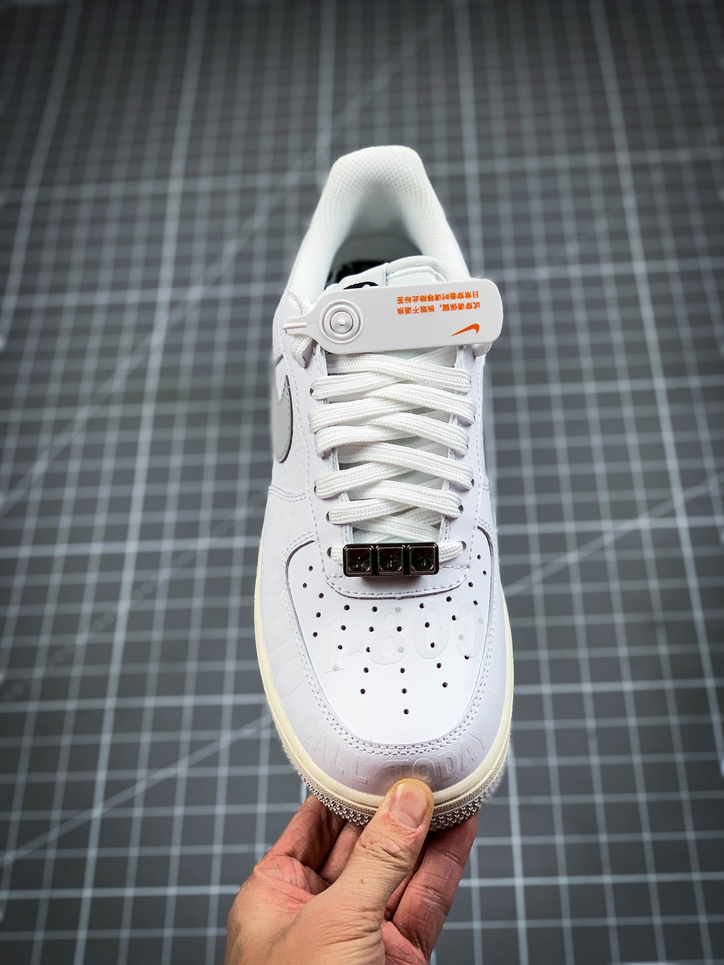 220 公司级 Nike Air Force 1 '07 Premium ”Toll Free”白灰CJ1631- 100