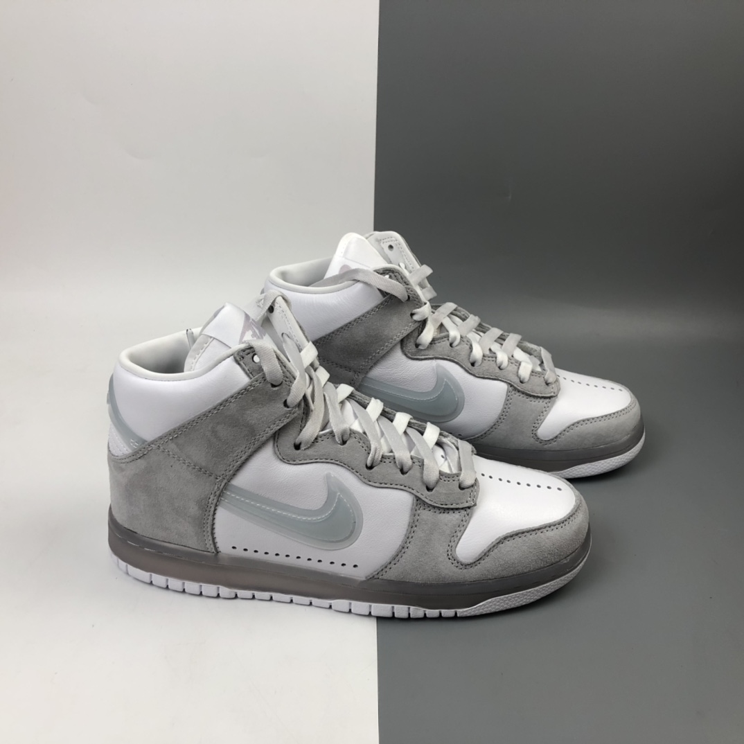 360  Slam Jam x Nk Dunk High 联名系列全头层皮高帮休闲滑板鞋 DA1639-100