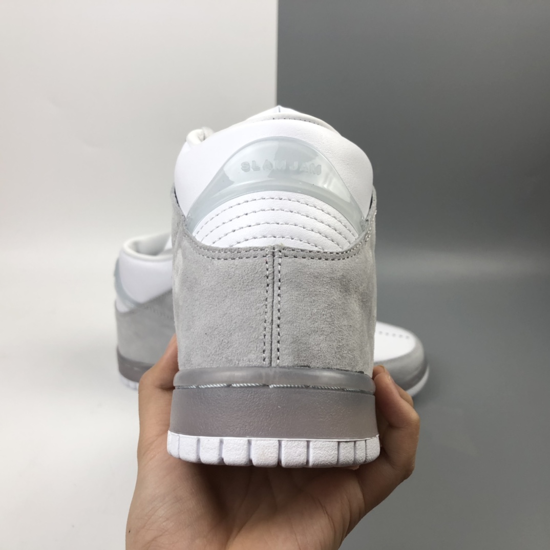 360  Slam Jam x Nk Dunk High 联名系列全头层皮高帮休闲滑板鞋 DA1639-100