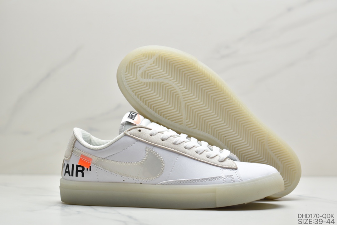 90 耐克NIKE x off white THE 10: BLAZER  MID 联名款低帮板鞋 AA3832-101