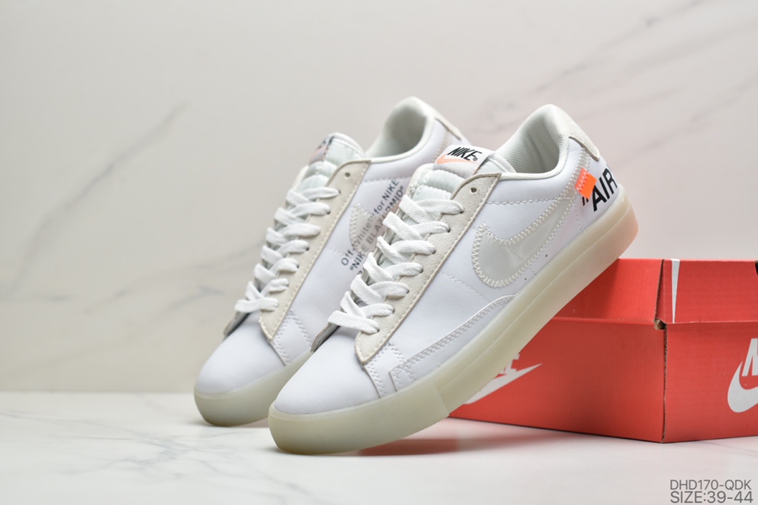 90 耐克NIKE x off white THE 10: BLAZER  MID 联名款低帮板鞋 AA3832-101