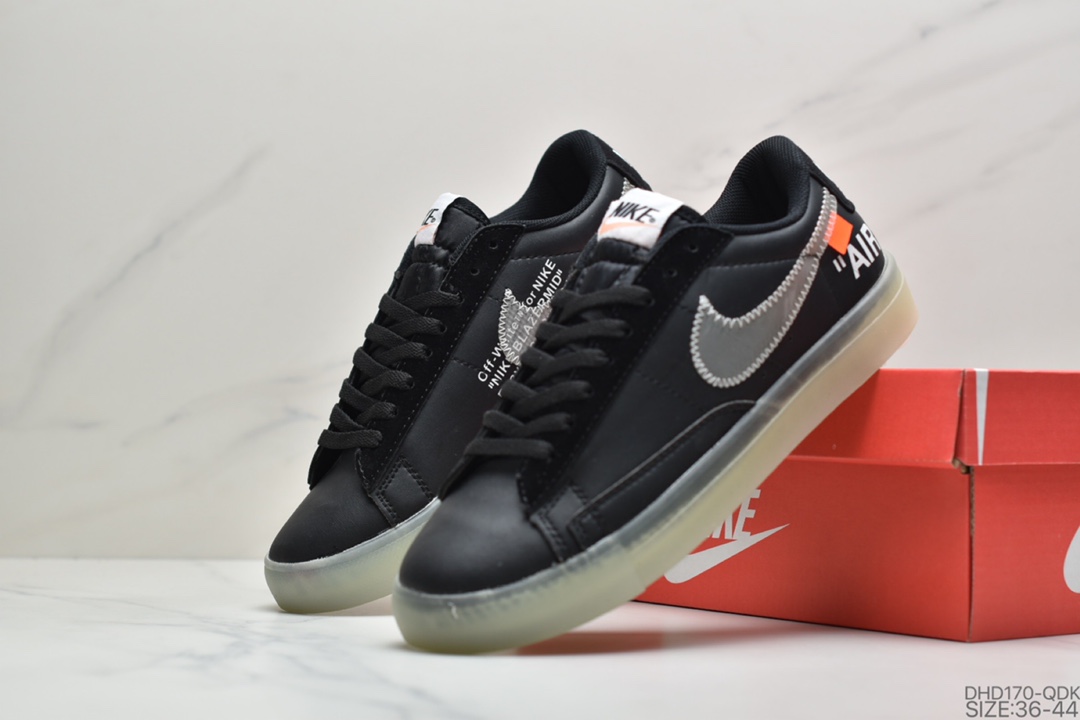 90 耐克NIKE x off white THE 10: BLAZER  MID 联名款低帮板鞋 AA3832-101
