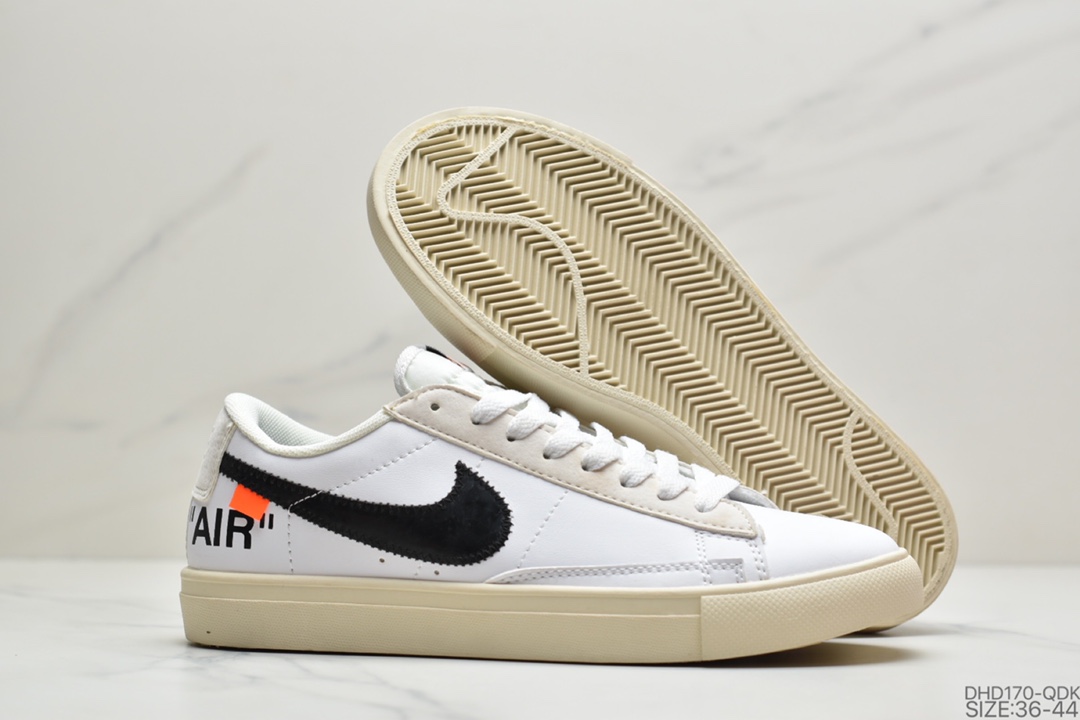 90 耐克NIKE x off white THE 10: BLAZER  MID 联名款低帮板鞋 AA3832-101
