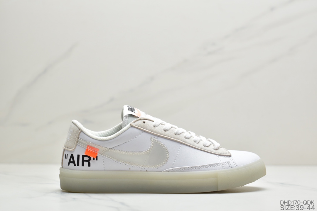 90 耐克NIKE x off white THE 10: BLAZER  MID 联名款低帮板鞋 AA3832-101