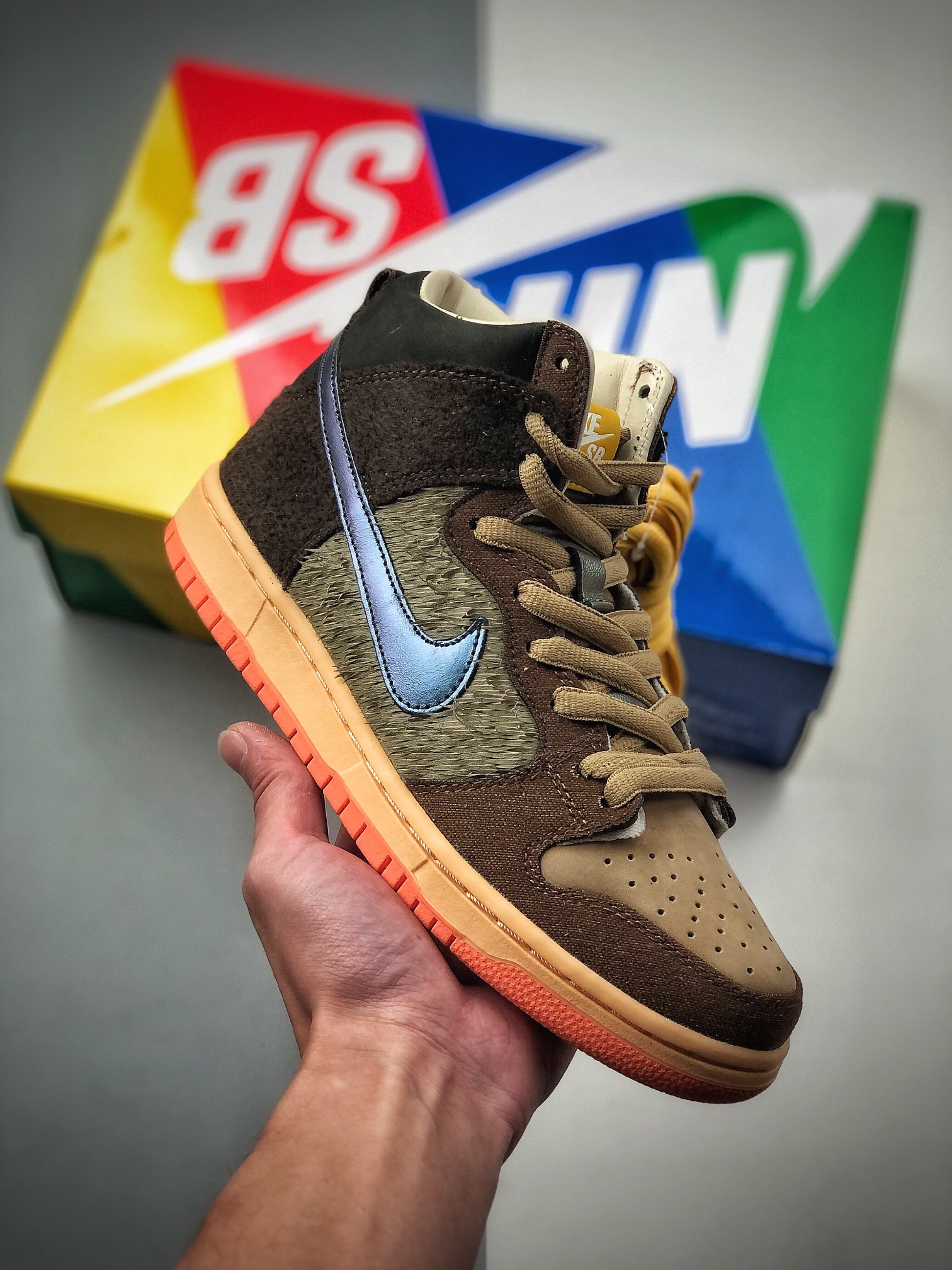 450 纯原版本NIKE Concepts x Nike SB Dunk High “Mallard” 最新配色  DC6887-200